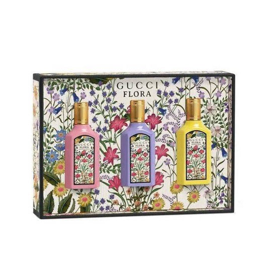 Gucci Flora Gorgeous Woman Mini Set Eau De Parfum 3x 5ml ( Gardenia & Magnolia & Orchid )